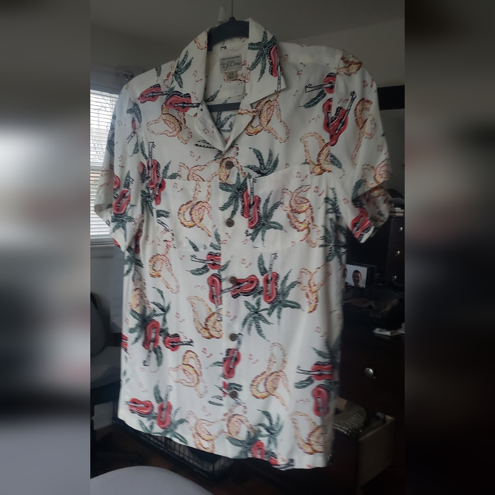 J. Crew camp collar rayon shirt, size XS